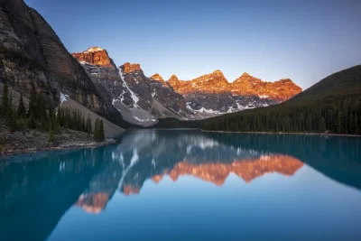 Moraine Lake during a longer Sunrise and Explore visit